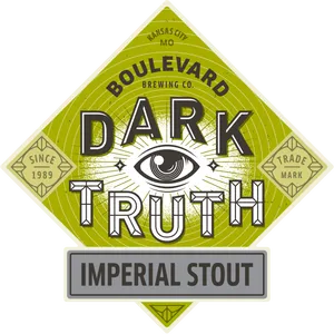 Boulevard Dark Truth Imperial Stout Label PNG Image