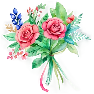 Bouquet Watercolor Creation Png Jqq24 PNG Image