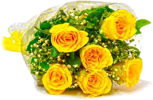 Bouquetof Yellow Roses PNG Image