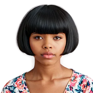 Bowl Cut For Thick Hair Png Rst88 PNG Image