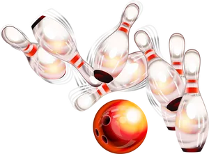 Bowling Strike Illustration.png PNG Image