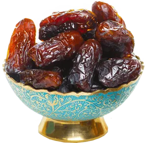 Bowlof Dates Fruit PNG Image