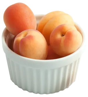 Bowlof Fresh Apricots PNG Image