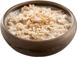 Bowlof Oatmealwith Brown Sugar PNG Image