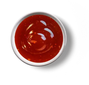 Bowlof Red Sauce Top View PNG Image