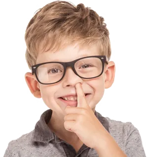 Boy Picking Nose PNG Image