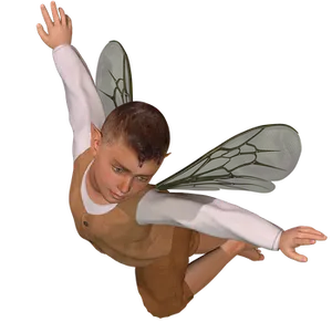 Boy_with_ Fairy_ Wings PNG