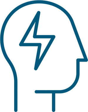 Brain Stress Symbol Icon PNG
