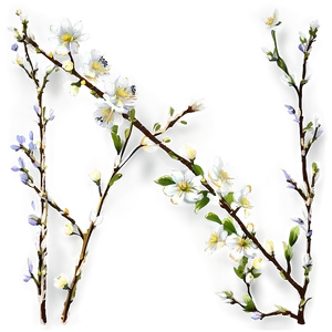 Branches With Flowers Png Fsr72 PNG Image