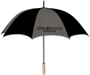 Branded Chevrolet Umbrella Black PNG Image