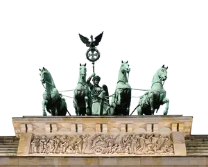 Brandenburg Gate Quadriga Statue PNG Image