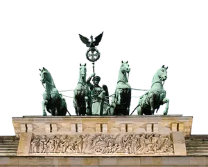 Brandenburg Gate Quadrigaat Night PNG Image