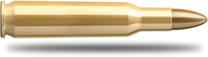 Brass Bullet Isolated PNG Image