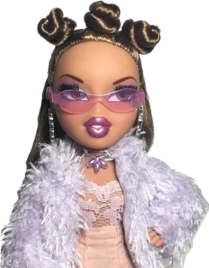 Bratz Doll Stylish Outfit PNG Image