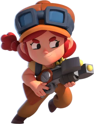 Brawl Stars Character Jessie PNG Image