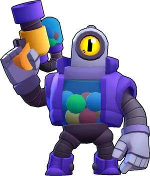 Brawl Stars Robo Rumble Brawler PNG Image