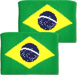 Brazilian Flag Soccer Ball Design Coasters PNG Image