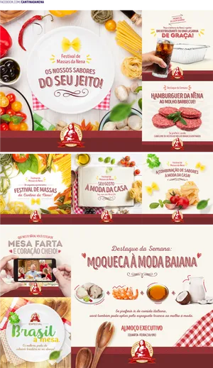 Brazilian Food Festival Promotional Collage PNG Image