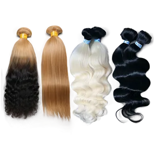 Brazilian Hair Bundles Png Lrr54 PNG Image