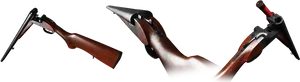 Break Action Shotgun Exploded View PNG Image