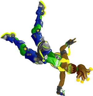 Breakdancing Robot Character PNG Image