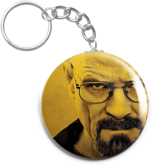 Breaking Bad Keychain Heisenberg Portrait PNG Image