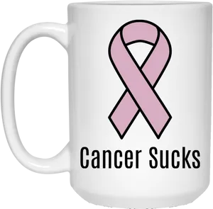 Breast Cancer Awareness Mug PNG Image