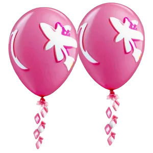 Breast Cancer Awareness Pink Balloons Png Wyw63 PNG Image