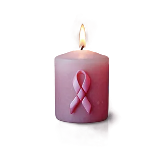 Breast Cancer Awareness Pink Candle Png Qos47 PNG Image