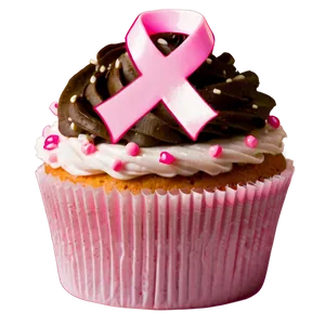 Breast Cancer Awareness Pink Cupcake Png 06292024 PNG Image