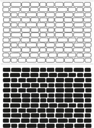 Brick Wall Illusion Graphic PNG Image