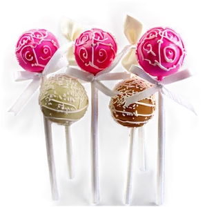 Bridal Shower Cake Pops Png 06272024 PNG Image