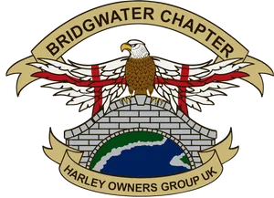 Bridgwater Chapter Harley Owners Group Emblem PNG Image