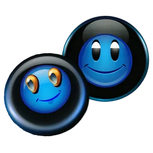 Bright Blue Emojis Png Compilation Dfl PNG Image