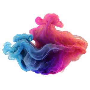 Bright Color Smoke Wave Png Vlw PNG Image