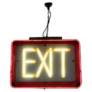 Bright Exit Sign Png Qgk PNG Image