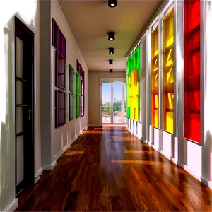 Bright Hallway Color Schemes Png 06242024 PNG Image