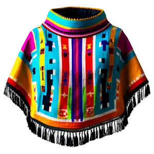 Bright Mexican Poncho Weave Png Rmx43 PNG Image