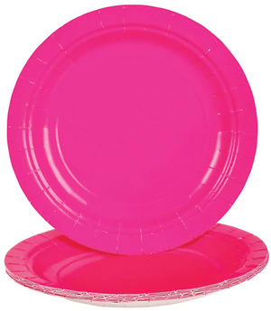 Bright Pink Paper Plate PNG Image