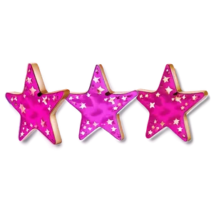 Bright Pink Stars Png 4 PNG Image