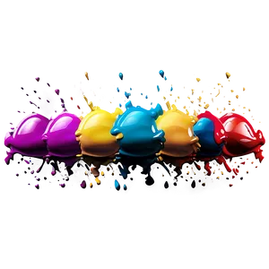 Bright Pop Color Splash Png Lld PNG Image