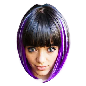 Bright Purple Hair Streaks Png 95 PNG Image