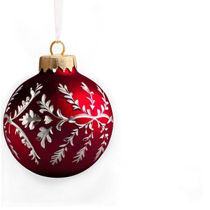 Bright Red Ornament Png Lxw26 PNG Image