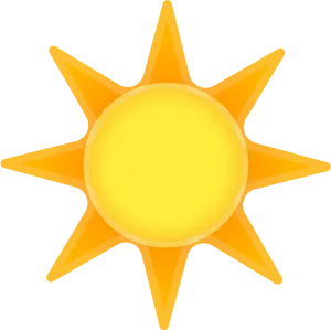 Bright Sun Graphic PNG Image