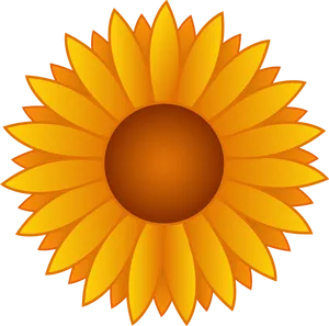 Bright Sunflower Clipart PNG Image