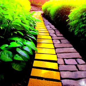 Bright Yellow Brick Pathway Png Ujj PNG Image