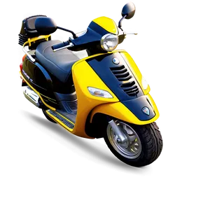 Bright Yellow Vespa Png Mqc70 PNG Image