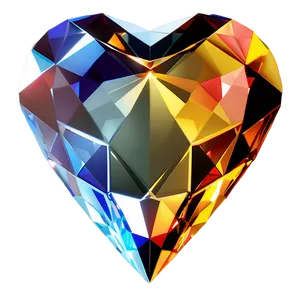 Brilliant Diamond Heart Symbol Png Ppd PNG Image