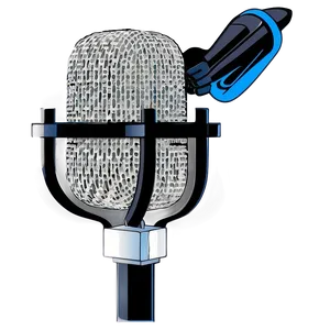 Broadcast Grade Podcast Mic Png Ods68 PNG Image