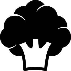 Broccoli Icon Silhouette PNG Image